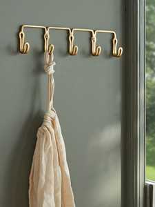 Gancho de Pared Decorativo Moderno de Latón con Diseño de Mosaico Blanco, Gancho Individual de Metal Hecho a Mano para Decoración de Paredes Interiores - Product Image 5