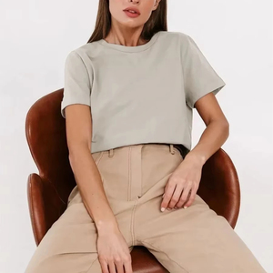 เสื้อยืดผ้าฝ้าย100% สำหรับผู้ชายเสื้อยืดสีขาวทรงโอเวอร์ไซส์พิมพ์ลายแบบกำหนดเองสไตล์เกาหลีใช้ได้ทุกวันน่ารักสำหรับฤดูใบไม้ร่วง - Product Image 6