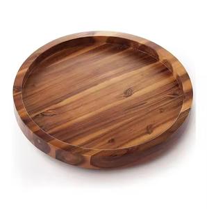Servidor Lazy Susan de madera de diseño simple y elegante, duradero y confiable para el cliente, precio asequible y razonable para la venta - Product Image 4