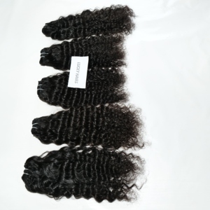 Extensions de cheveux humains vierges cambodgiens non traités, double trame machine, style naturel droit, cuticules alignées, provenant de cheveux indiens - Product Image 1