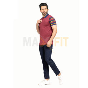 Men's Casual Short Sleeve for <b>Polo</b> <b>Shirts</b> High Quality Knitted Fabric Comfortable Summer Wear for Adults Solid MAXFIT ENTERPRISE - Product Image 3