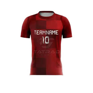Uniformes de Fútbol Personalizados para Hombre, Ropa de Equipo Estampada de Alta Calidad, 100% Poliéster, Secado Rápido, Ligeros, Transpirables, Manga Corta - Product Image 5