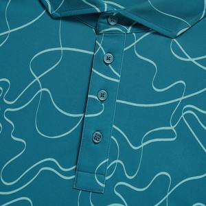 Camiseta Polo de Golf de Manga Corta de Nailon y Elastano Personalizada para Hombre, Camiseta Polo Sublimada al por Mayor - Product Image 2