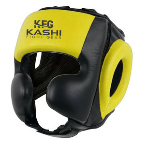 Protège-tête de boxe portable en cuir fabriqué au Pakistan, design respirant et absorbant les chocs pour un confort et une sécurité améliorés lors de l'entraînement - Product Image 1