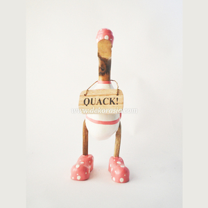 Figurine de canard en bambou artisanat décoratif d'anniversaire de remise de diplôme de mariage écologique pour la décoration intérieure et les cadeaux - Product Image 3