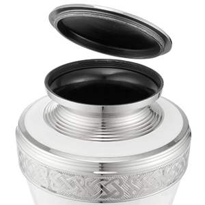 Fourniture en gros d'urnes de crémation en métal pour adultes pour les cendres humaines et animales Utilisation commémorative de l'exportateur indien - Product Image 3