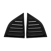 Haosheng - Cache-volets pour vitres arrière de voiture, en plastique noir brillant, garniture de vitre latérale arrière pour Dodge Challenger 2008-2023