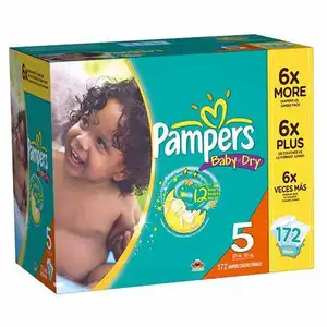 Proveedor de bajo costo Pañales secos para bebés Pampers de alta calidad/Pañales para bebés recién nacidos tamaño 2 tamaño 4 y Jumbo Pampers para bebés Stock a granel - Product Image 1