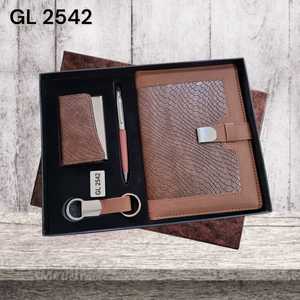 Carnet d'affaires personnalisé avec logo, en cuir et métal, fait main, ensemble de cadeaux, papeterie de bureau haut de gamme, ensemble de boîte à cartes de visite - Product Image 5