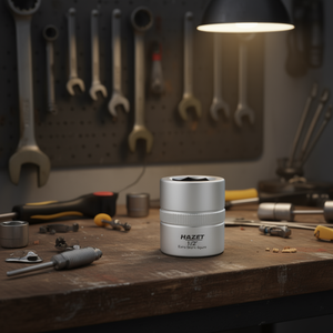 Llave de vaso hexagonal extra corta Hazet de 1/2'' con diseño estriado - Product Image 3