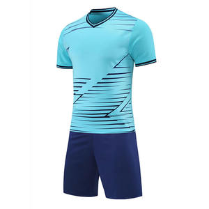 Uniformes de Fútbol Unisex Ligeros, Suaves y Asequibles, 100% Poliéster Sublimado, Conjunto de Uniforme de Fútbol de Manga Corta, Nuevo Estilo - Product Image 1