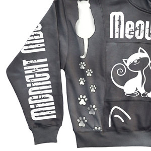 High Quality Heavyweight 100% Cotton Fleece Men's Hoodies Acid Wash Pullover Eco-Friendly Streetwear Tracksuits Puff Printing - Product Image 4