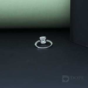 Bague solitaire en or massif 14 carats, plaqué or 14 carats, acier inoxydable, pierre naturelle 0,50 ct, certifiée IGI, style unisexe tendance, classique - Product Image 4