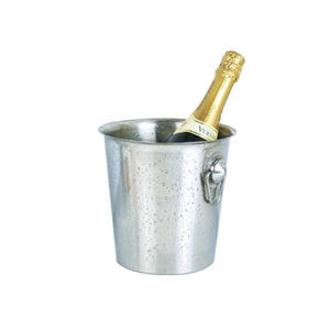 Cubo de champán en acero inoxidable con doble pared y diseño martillado Perfecto para picnics y equipos de refrigeración de bebidas - Product Image 5