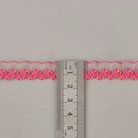 Bande élastique en fil de verre de 1,5 cm à une rangée, motif picot couronne, pour lingerie féminine et décorations de poupées DIY