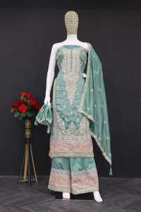 ชุดสูททำงานสำหรับงานปาร์ตี้ชุดสูท PV Vichitra พร้อมการปักรหัสผู้ผลิตและผู้จำหน่ายจาก Surat - Product Image 6