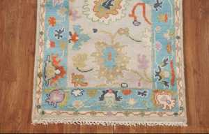 Oushak พรมนักวิ่งขนสัตว์ถักมือสไตล์อินเดียทำด้วยมือปรับขนาดได้สำหรับตกแต่งบ้าน - Product Image 4