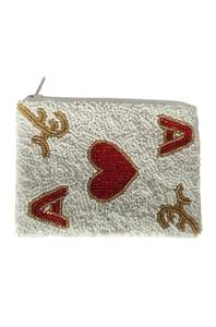 Porte-monnaie brodé à la main avec perles détaillées - Product Image 2