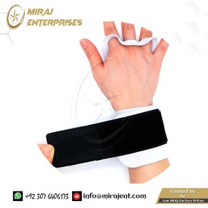 ถุงมือออกกําลังกายป้องกันฝ่ามือสําหรับดัมเบลแบบดึงขึ้นยิมนาสติก Cowhide ยกน้ําหนักมือจับการออกกําลังกายยกกําลัง - Product Image 4