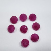 Pierre précieuse en vrac de rubis de forme ronde d'excellente qualité naturelle pour la fabrication de bijoux belle finition