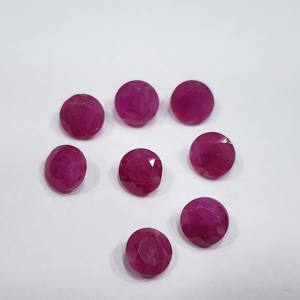 Piedra preciosa suelta de rubí cortada de forma redonda excelente de excelente calidad natural para hacer joyas con un acabado hermoso - Product Image 2