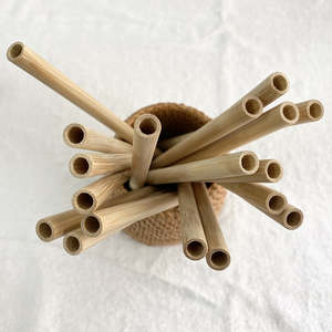 Pajitas de Bambú Biodegradables Desechables Impresas Personalizadas para Fiestas, para Té de Burbujas, Jugos, Café - Product Image 2