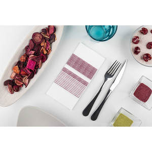 Tovaglioli Stampati Amanecer Bordeaux 40x40cm, Piegati 1/8, Morbidi e Asciutti, 480 Pezzi, B2B - Product Image 2