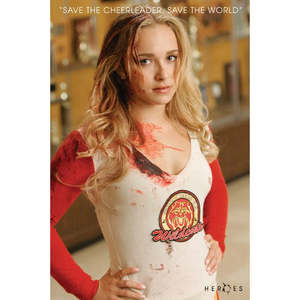 Tarjeta postal de los Vengadores con la escena de Claire "Save the Cheerleader" hecha de papel duradero - Product Image 1