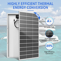 Panneaux solaires monocristallins rigides Rvpozwer US Warehouse 200W demi-cellules à bordure blanche, efficacité 22%, garantie 25 ans, pour usage domestique