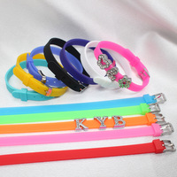 8MM Silicone DIY Bijoux Montre Bracelet Petite Lettre Petits Accessoires pour Bracelet Dragonne Mode Charme Bracelets