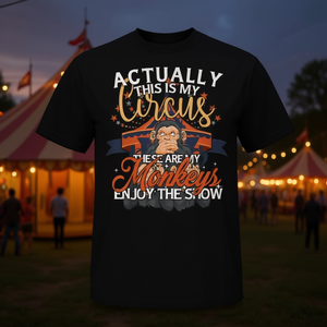 Camiseta Monkey Lover My Circus My Monkeys, para fanáticos del circo y amantes de los monos - Product Image 3
