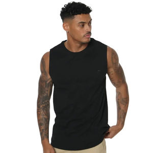 Camiseta sin mangas para hombre, camiseta sin mangas para gimnasio, entrenamiento, músculo, Fitness, informal, correr, deportes, transpirable, Algodón ligero, secado rápido - Product Image 4