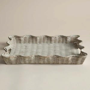 Plateau de service en rotin festonné élégant, fabriqué au Vietnam, prix de gros, OEM ODM, couleur - Product Image 4