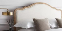 Cama Lujosa de Madera de Estilo Francés con Diseño Clásico en Tamaños King y Queen para Muebles de Hogar y Hotel