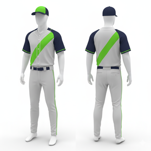 Uniforme de Béisbol Personalizado con Impresión por Sublimación, Transpirable, Ligero, de Poliéster - Product Image 3