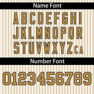 Maillot de baseball personnalisé à rayures crème pour hommes, uniforme d'équipe personnalisé à col en V, chemise de sport à manches courtes avec nom et numéro - Product Image 4