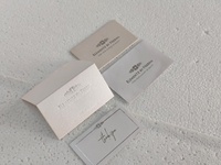 Cartes de remerciement personnalisées en papier recyclé écologique, cartes de vœux professionnelles, impression typographique, gaufrage, feuille d'or
