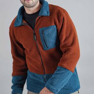 Chaqueta de Invierno Polar para hombre con bolsillos con cremallera: cálida y acogedora, ideal para deportes al aire libre y ropa informal - Product Image 5