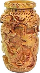 Handicraft Wooden Elephant Carving Multipurpose Stationery Holder Pencil <strong>Pen</strong> Holder for Wood Crafts Wooden Boxes Wall Signs