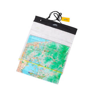 Pochette de carte étanche en PVC transparent pour la randonnée en plein air, avec fermeture à glissière et poignée en cordon - Product Image 1