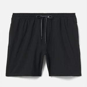 Shorts en toile mi-taille pour homme, logo personnalisé sur le devant, anti-froissement, respirant, séchage rapide, écologique, décontracté, entraînement, gym, course à pied - Product Image 4