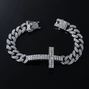 925 <b>Silver</b> Moissanite Diamond <b>Bracelet</b> High Quality <b>Silver</b> Construction Paired With Sparkling Stones For Graceful Wrist - Product Image 1