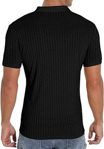 Séchage rapide manches courtes plaine couleur noire personnaliser Boxy Fit t-shirts demi fermeture éclair Polo t-shirt respirant en gros vêtements de plein air - Product Image 6