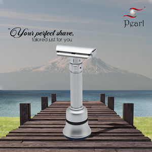 Rasoir réglable à double tranchant en acier inoxydable avec finition perlée Outil de rasage à peigne ouvert écologique de qualité supérieure - Product Image 4