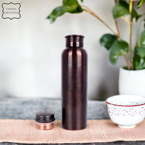 Vaso de acero inoxidable de cobre antiguo de alta calidad, mango de Metal, efecto martillado, Acabado plástico para gimnasio, bebida deportiva alta - Product Image 3