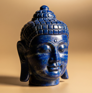 รูปปั้นเศียรพระพุทธรูปทำด้วยมือทำจากคริสตัลหินควอตซ์พลอยกะได้แกะสลักงานฝีมือ - Product Image 2