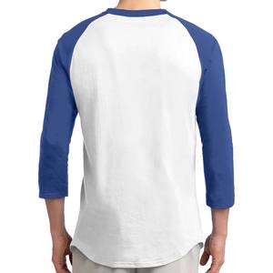 T-shirt à manches raglan en jersey de coton léger à col rond - Product Image 5