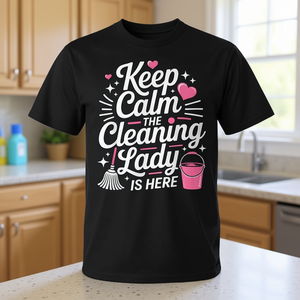 T-shirt pour les passionnées de nettoyage domestique, destiné aux femmes nettoyeuses et aux femmes de ménage, à usage promotionnel - Product Image 3