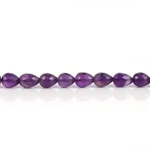 Améthyste pourpre naturelle en forme de goutte à facettes brin de forage coupe pierre précieuse en vrac taille libre bonne qualité fabrication de bijoux pierre - Product Image 3