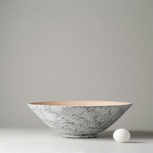 Tazón de fruta de bambú hilado de diseño clásico, ensaladera de bambú de estilo elegante para servir comida - Product Image 6